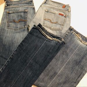 7 For All Mankind jeans (x2!), sz 29